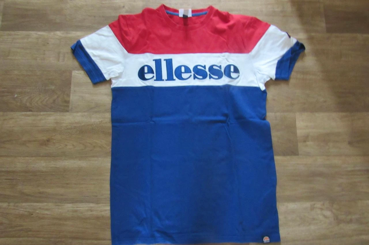 TEE SHIRT MC BLEU BLANC ROUGE - ELLESSE - TAILLE XS - n°15